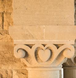 Architectural Detail of a Column on Stanford University Campus