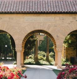 Stanford's historic arches.